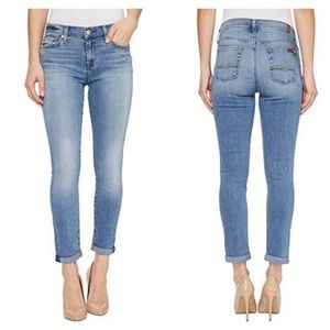 7 For All Mankind Skinny Crop & Roll Pant